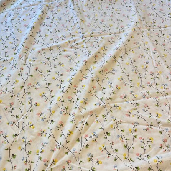 VTG Sweet Flower Power JC Penny Percale 2 Double Muslin Sheet Sets Pastel Floral - Picture 2 of 9